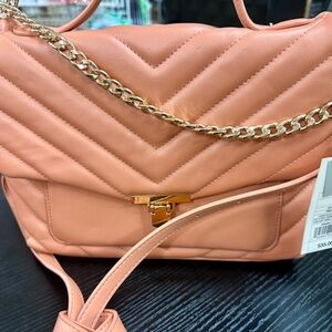 Crossbody Shoulder Bag in Peach